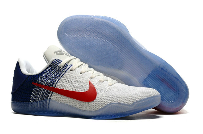 kobe red white and blue shoes