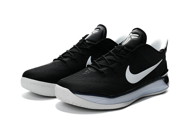 kobe black and white basketball shoes