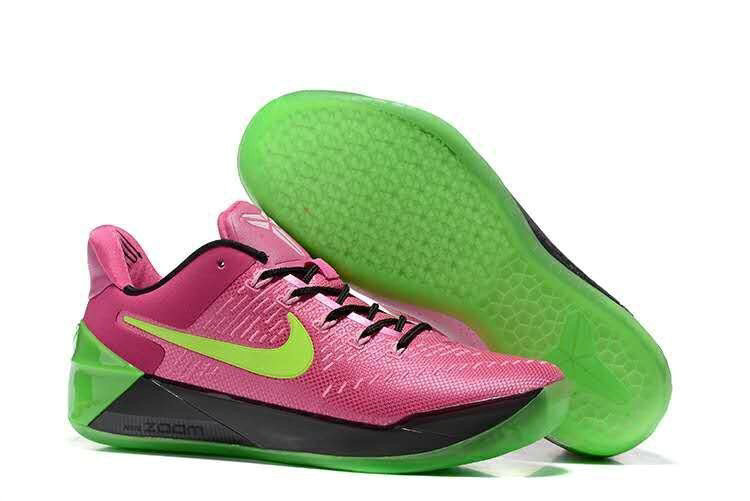 pink and green nike basketball shoes
